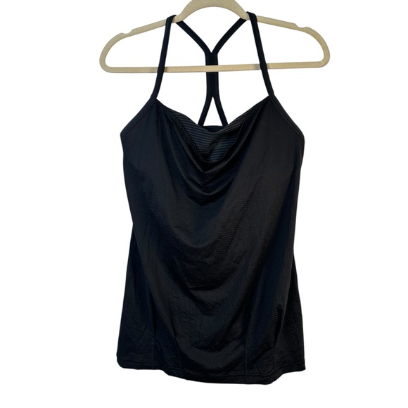 Lululemon Run Free Tank Size 6 Heathered Black Swan Racerback Lightweight NWT - Picture 4 of 15